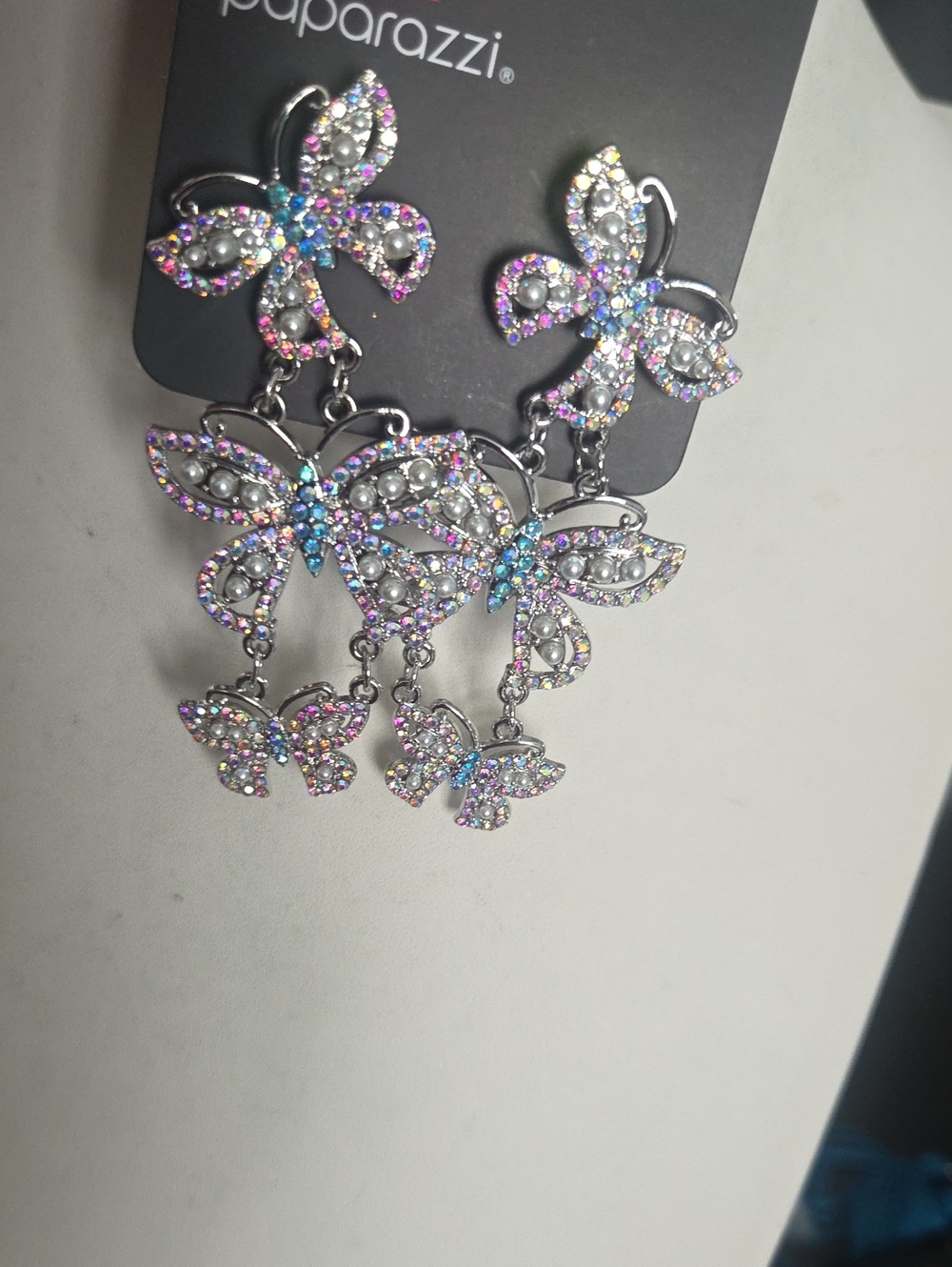 Paparazzi Fluttering Finale Multi Post Earrings